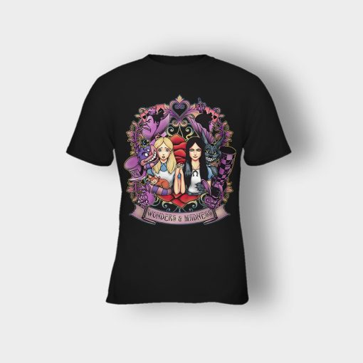 Alice-in-Wonderland-Two-Side-Light-And-Dark-Kids-T-Shirt-Black