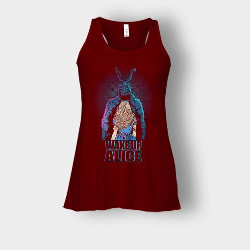 Alice-in-Wonderland-Wake-Up-Bella-Womens-Flowy-Tank-Maroon