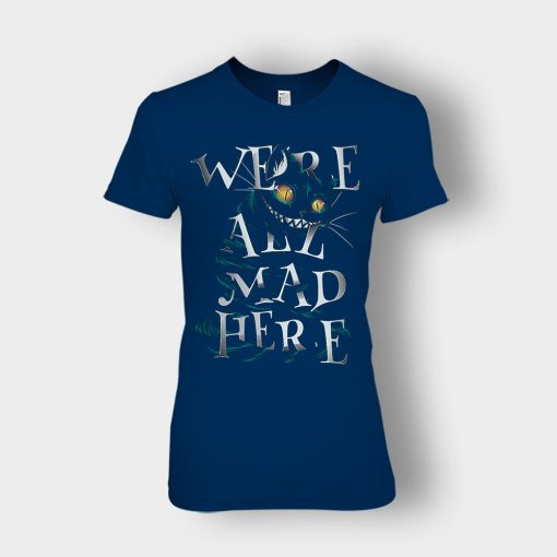 Alice-in-Wonderland-Were-All-Are-Mad-Ladies-T-Shirt-Navy