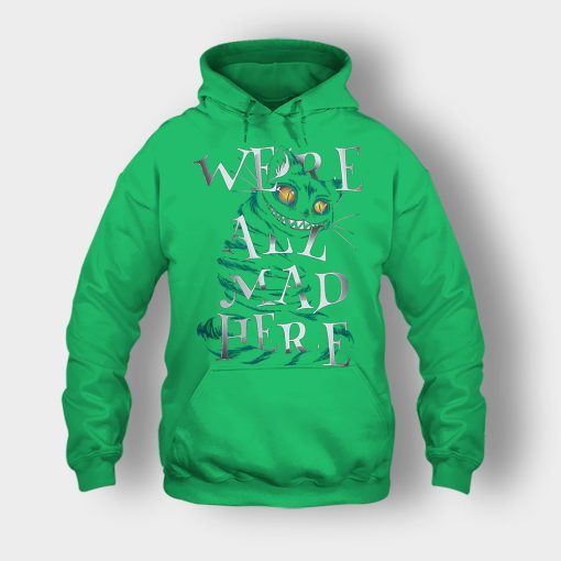 Alice-in-Wonderland-Were-All-Are-Mad-Unisex-Hoodie-Irish-Green