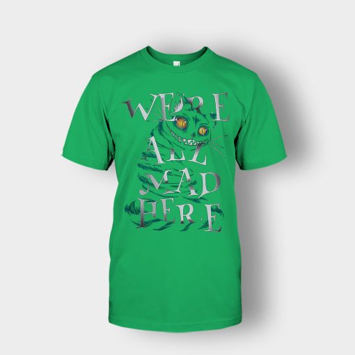 Alice-in-Wonderland-Were-All-Are-Mad-Unisex-T-Shirt-Irish-Green