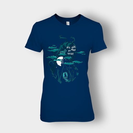 Alice-in-Wonderland-World-Ladies-T-Shirt-Navy