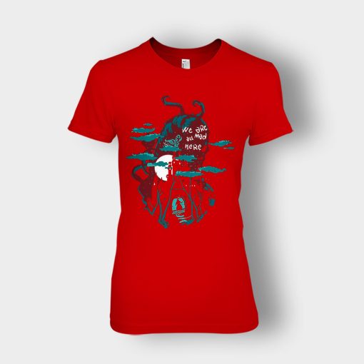 Alice-in-Wonderland-World-Ladies-T-Shirt-Red