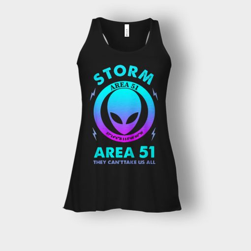 Alien-Storm-Area-51-they-cant-take-us-all-Bella-Womens-Flowy-Tank-Black