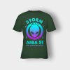 Alien-Storm-Area-51-they-cant-take-us-all-Kids-T-Shirt-Forest