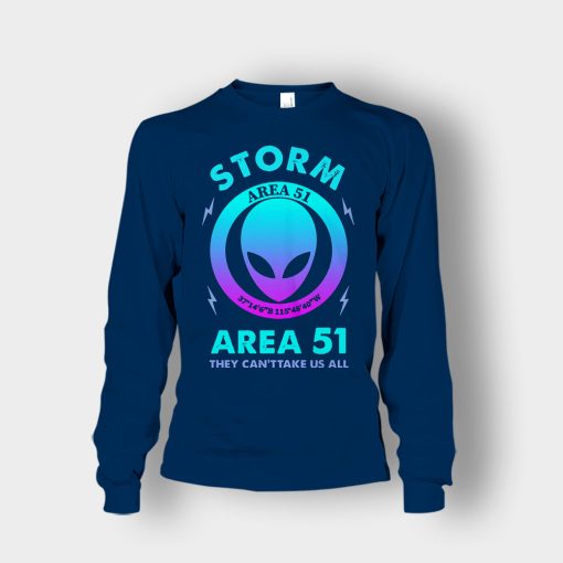 Alien-Storm-Area-51-they-cant-take-us-all-Unisex-Long-Sleeve-Navy