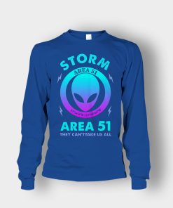 Alien-Storm-Area-51-they-cant-take-us-all-Unisex-Long-Sleeve-Royal