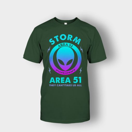 Alien-Storm-Area-51-they-cant-take-us-all-Unisex-T-Shirt-Forest