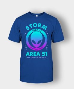 Alien-Storm-Area-51-they-cant-take-us-all-Unisex-T-Shirt-Royal