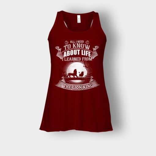 All-I-Know-About-Life-Is-The-Lion-King-Disney-Inspired-Bella-Womens-Flowy-Tank-Maroon