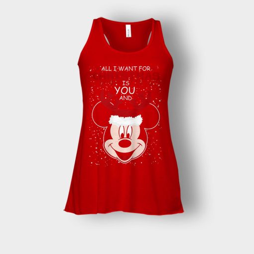 All-I-Want-In-Christmas-Is-Disney-Mickey-Inspired-Bella-Womens-Flowy-Tank-Red