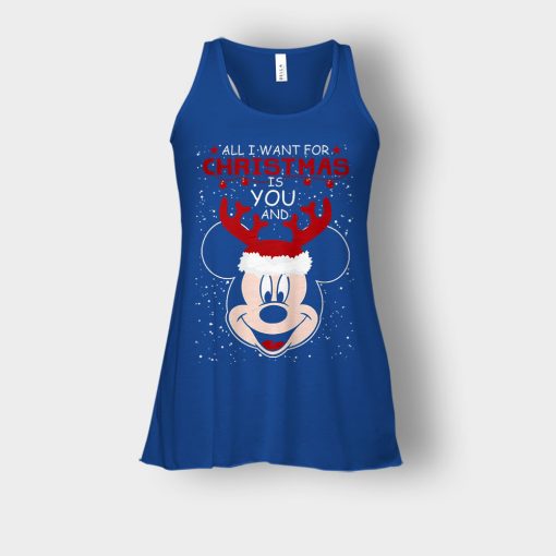 All-I-Want-In-Christmas-Is-Disney-Mickey-Inspired-Bella-Womens-Flowy-Tank-Royal