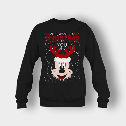 All-I-Want-In-Christmas-Is-Disney-Mickey-Inspired-Crewneck-Sweatshirt-Black