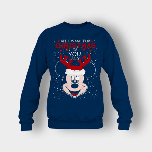 All-I-Want-In-Christmas-Is-Disney-Mickey-Inspired-Crewneck-Sweatshirt-Navy