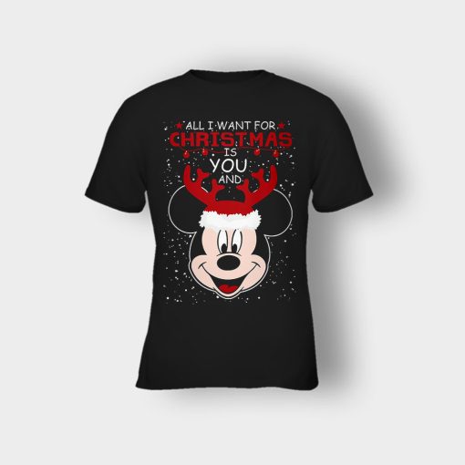 All-I-Want-In-Christmas-Is-Disney-Mickey-Inspired-Kids-T-Shirt-Black