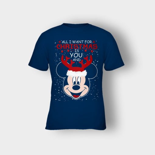 All-I-Want-In-Christmas-Is-Disney-Mickey-Inspired-Kids-T-Shirt-Navy
