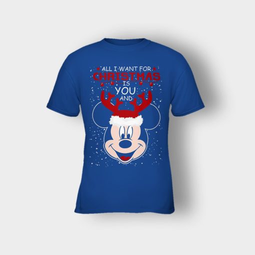All-I-Want-In-Christmas-Is-Disney-Mickey-Inspired-Kids-T-Shirt-Royal