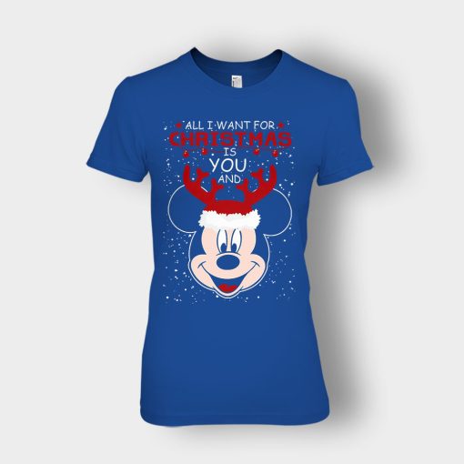 All-I-Want-In-Christmas-Is-Disney-Mickey-Inspired-Ladies-T-Shirt-Royal