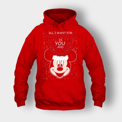 All-I-Want-In-Christmas-Is-Disney-Mickey-Inspired-Unisex-Hoodie-Red
