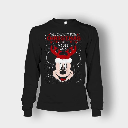 All-I-Want-In-Christmas-Is-Disney-Mickey-Inspired-Unisex-Long-Sleeve-Black