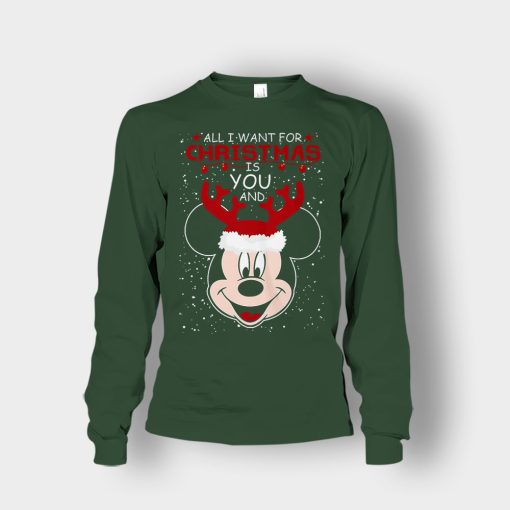 All-I-Want-In-Christmas-Is-Disney-Mickey-Inspired-Unisex-Long-Sleeve-Forest