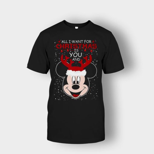 All-I-Want-In-Christmas-Is-Disney-Mickey-Inspired-Unisex-T-Shirt-Black