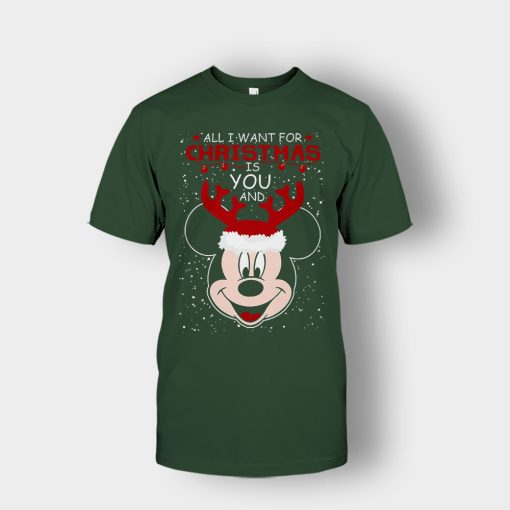 All-I-Want-In-Christmas-Is-Disney-Mickey-Inspired-Unisex-T-Shirt-Forest