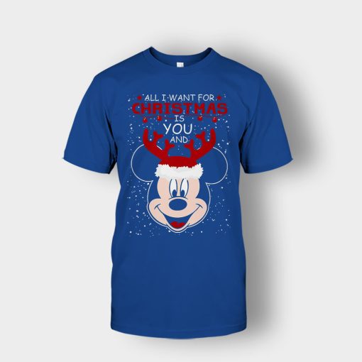 All-I-Want-In-Christmas-Is-Disney-Mickey-Inspired-Unisex-T-Shirt-Royal