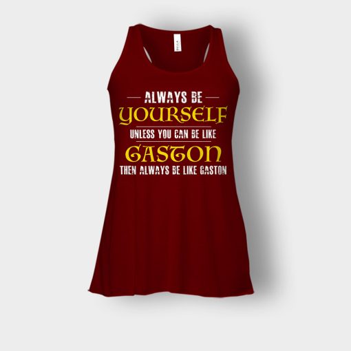 Always-Be-Gaston-Disney-Beauty-And-The-Beast-Bella-Womens-Flowy-Tank-Maroon