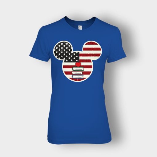 America-And-Books-Disney-Mickey-Inspired-Ladies-T-Shirt-Royal