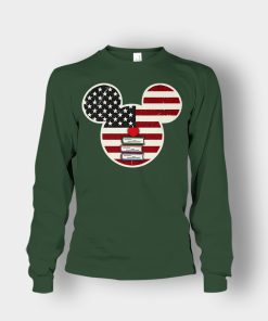 America-And-Books-Disney-Mickey-Inspired-Unisex-Long-Sleeve-Forest