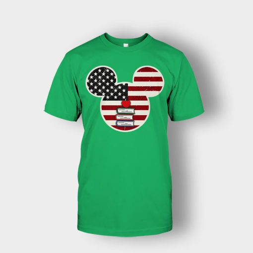 America-And-Books-Disney-Mickey-Inspired-Unisex-T-Shirt-Irish-Green