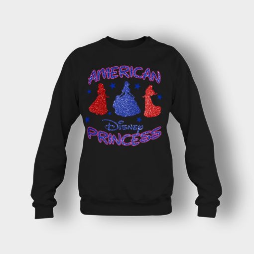 America-Princess-Disney-Inspired-Crewneck-Sweatshirt-Black