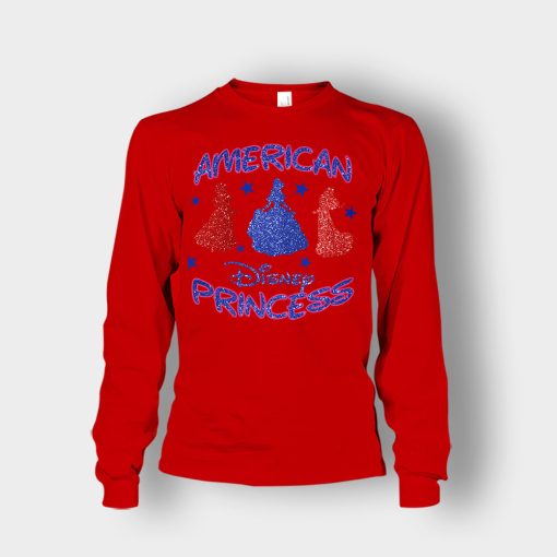 America-Princess-Disney-Inspired-Unisex-Long-Sleeve-Red