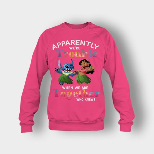 Apparently-Were-Trouble-When-Were-Together-Disney-Lilo-And-Stitch-Crewneck-Sweatshirt-Heliconia