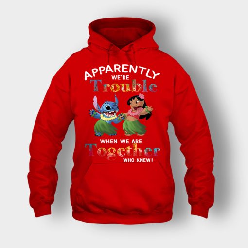 Apparently-Were-Trouble-When-Were-Together-Disney-Lilo-And-Stitch-Unisex-Hoodie-Red