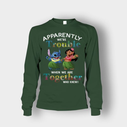 Apparently-Were-Trouble-When-Were-Together-Disney-Lilo-And-Stitch-Unisex-Long-Sleeve-Forest