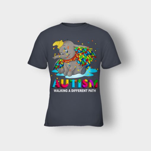 Autism-Walking-A-Different-Path-Disney-Dumbo-Kids-T-Shirt-Dark-Heather