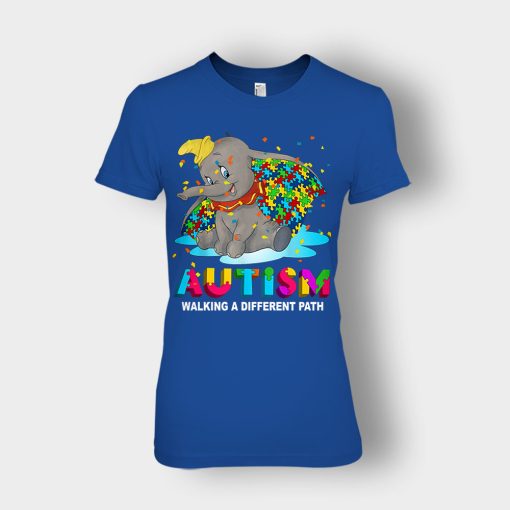 Autism-Walking-A-Different-Path-Disney-Dumbo-Ladies-T-Shirt-Royal