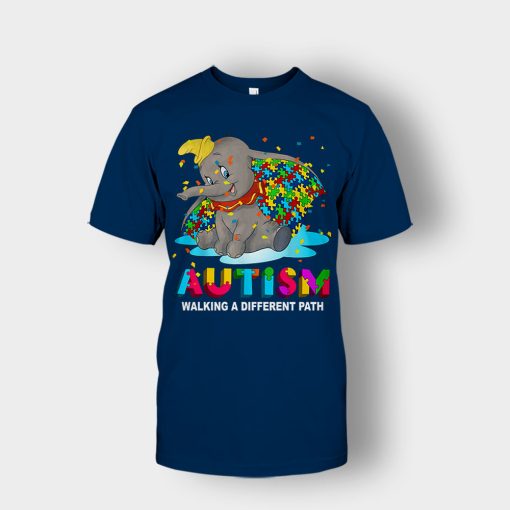 Autism-Walking-A-Different-Path-Disney-Dumbo-Unisex-T-Shirt-Navy