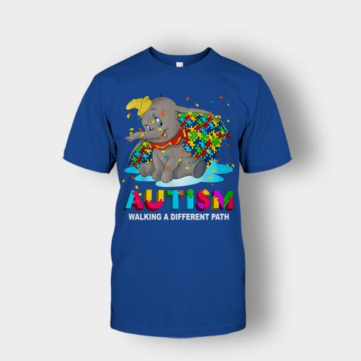 Autism-Walking-A-Different-Path-Disney-Dumbo-Unisex-T-Shirt-Royal