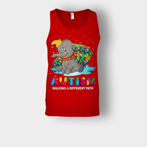 Autism-Walking-A-Different-Path-Disney-Dumbo-Unisex-Tank-Top-Red