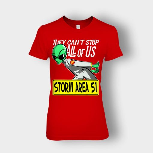 BEST-Storm-Area-51-They-Cant-Stop-All-of-Us-Running-Alien-Ladies-T-Shirt-Red