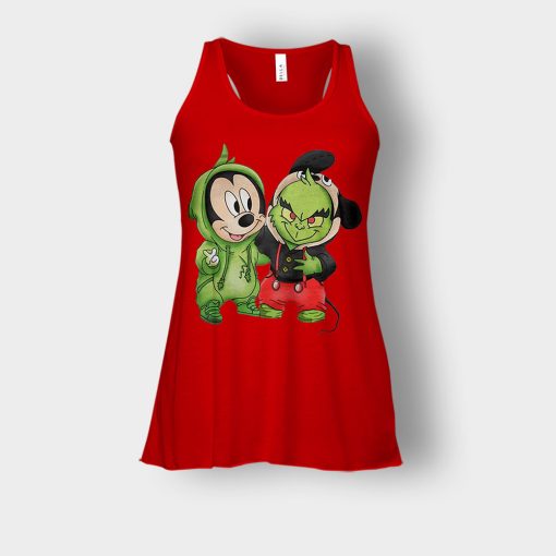 Baby-Grinch-And-Mickey-Disney-Inspired-Bella-Womens-Flowy-Tank-Red