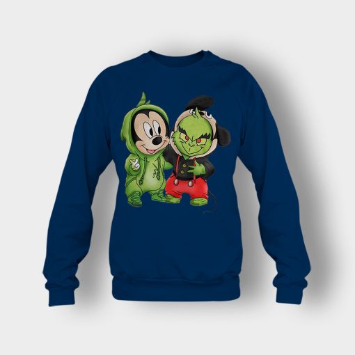 Baby-Grinch-And-Mickey-Disney-Inspired-Crewneck-Sweatshirt-Navy