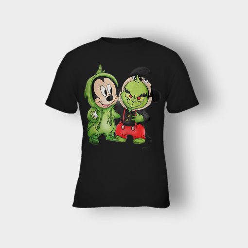 Baby-Grinch-And-Mickey-Disney-Inspired-Kids-T-Shirt-Black