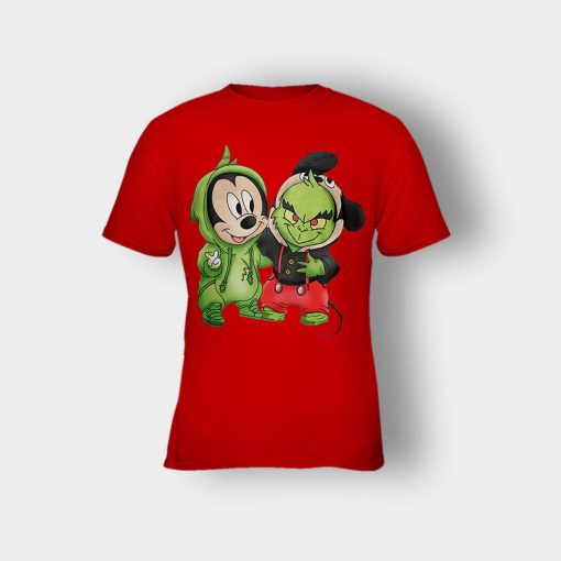 Baby-Grinch-And-Mickey-Disney-Inspired-Kids-T-Shirt-Red
