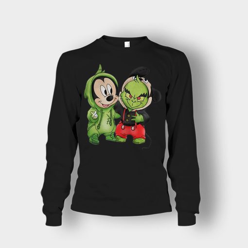Baby-Grinch-And-Mickey-Disney-Inspired-Unisex-Long-Sleeve-Black