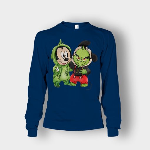 Baby-Grinch-And-Mickey-Disney-Inspired-Unisex-Long-Sleeve-Navy