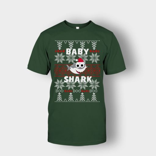 Baby-Shark-Doo-Doo-Doo-Christmas-New-Year-Gift-Ideas-Unisex-T-Shirt-Forest